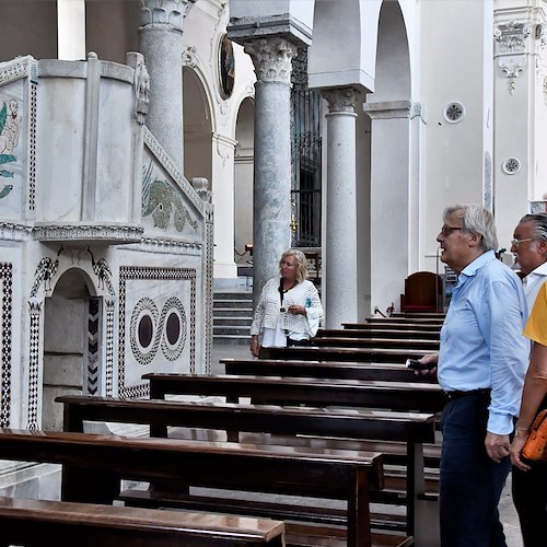 Vittorio Sgarbi al Duomo di Ravello<br />&copy; Nicola Mansi