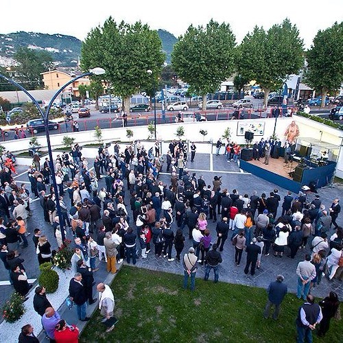 Alcuni momenti dell'inaugurazione dell'impianto Q8 (foto di Angelo Tortorella)