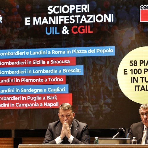 Sciopero generale Cgil e Uil contro la Manovra