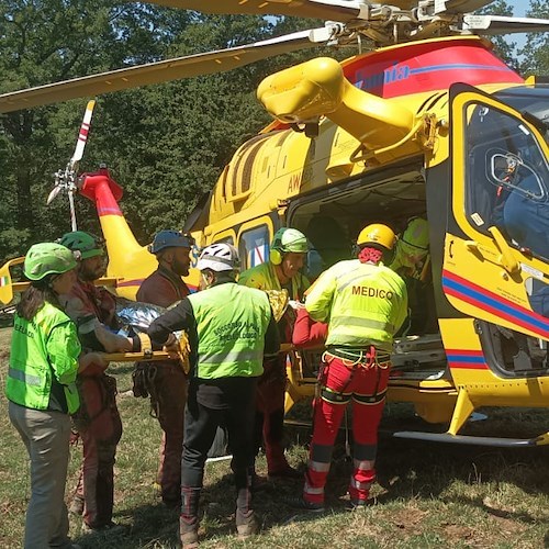 Corpo Nazionale Soccorso Alpino e Speleologico della Campania nella Grotta del Falco<br />&copy; Corpo Nazionale Soccorso Alpino e Speleologico della Campania