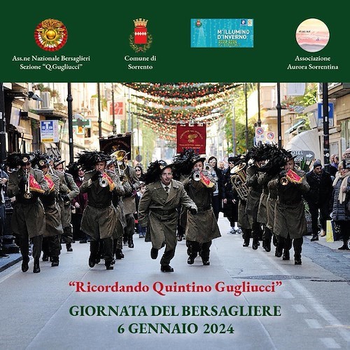 Sorrento, 6 gennaio la “Giornata del Bersagliere”<br />&copy; Comune di Sorrento