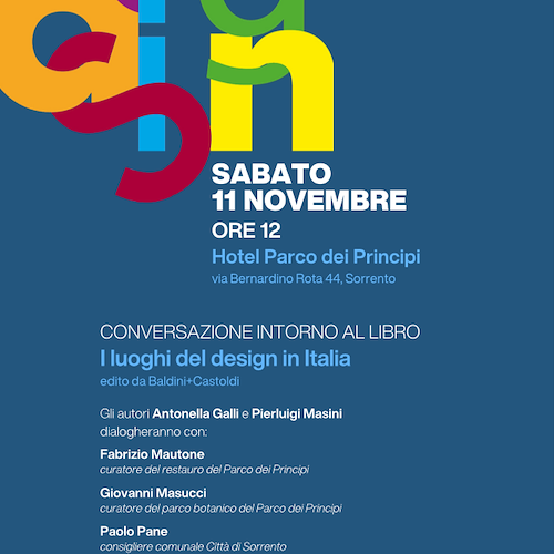 Sorrento: all'Hotel Parco dei Principi una conversazione intorno al libro I luoghi del Design in Italia