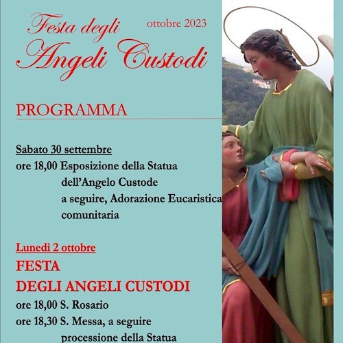 Stasera a Minori si celebra la Festa degli Angeli Custodi