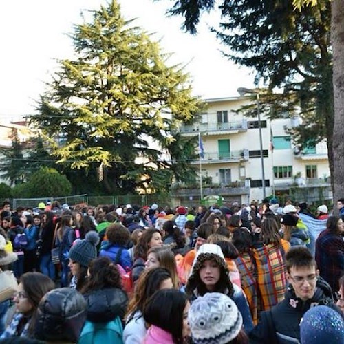 Un momento della protesta