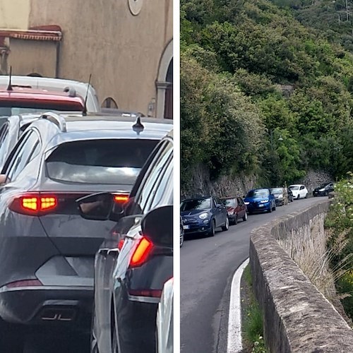 Traffico bloccato in Costiera