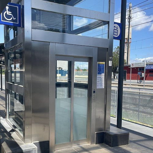 Un nuovo ascensore alla stazione di Frattamaggiore-Grumo Nevano