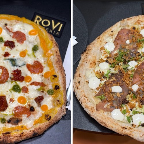 le nuove pizze realizzate con i prodotti del Marificio di Pasquale Palamaro