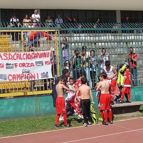 La gioia dei piccoli del Caivano a fine partita